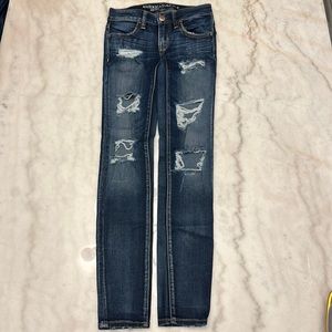 American Eagle super low jegging size 00 regular